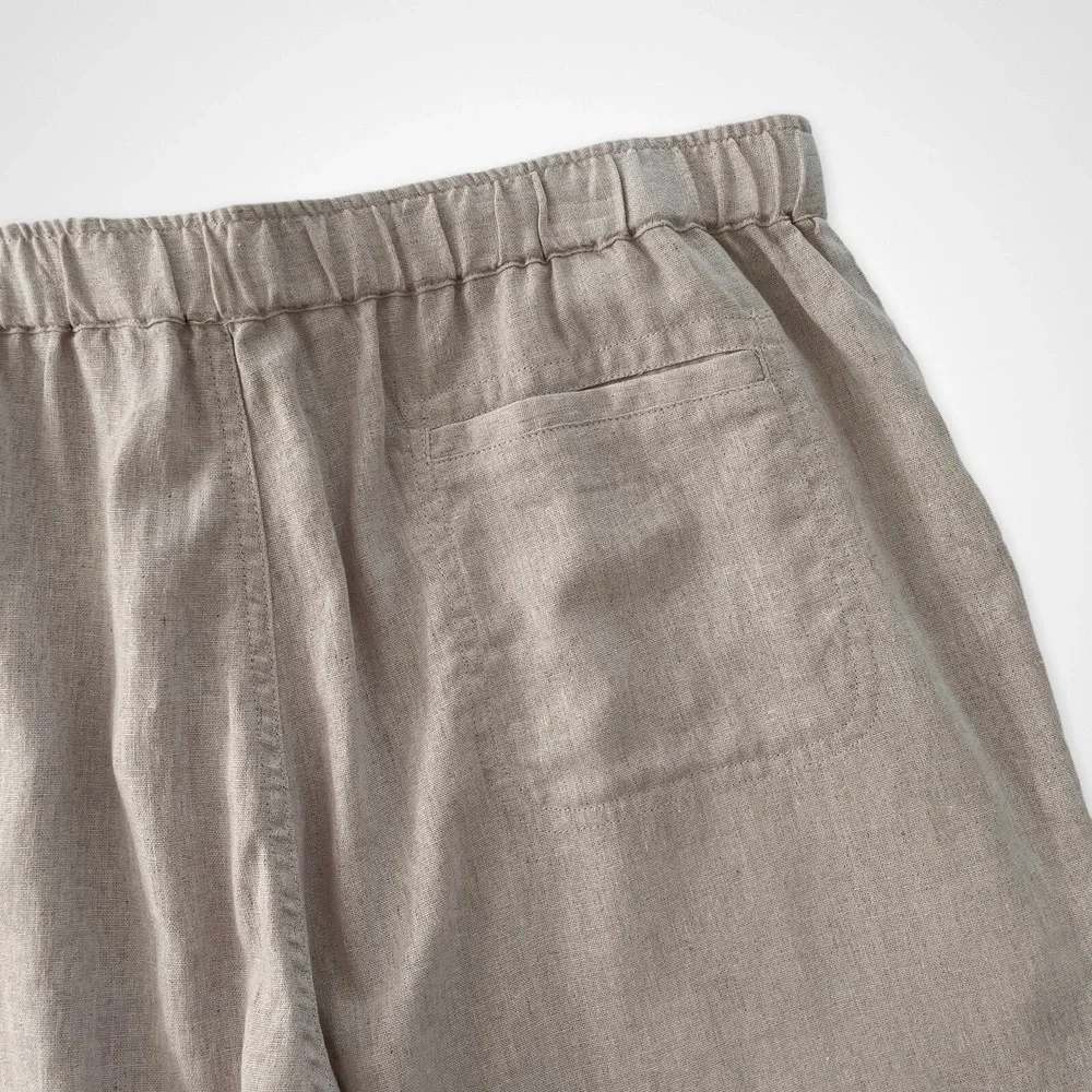 Cubavera Men's Size Large Linen Blend Wide Leg Straight Fit Drawstring Pants NWT